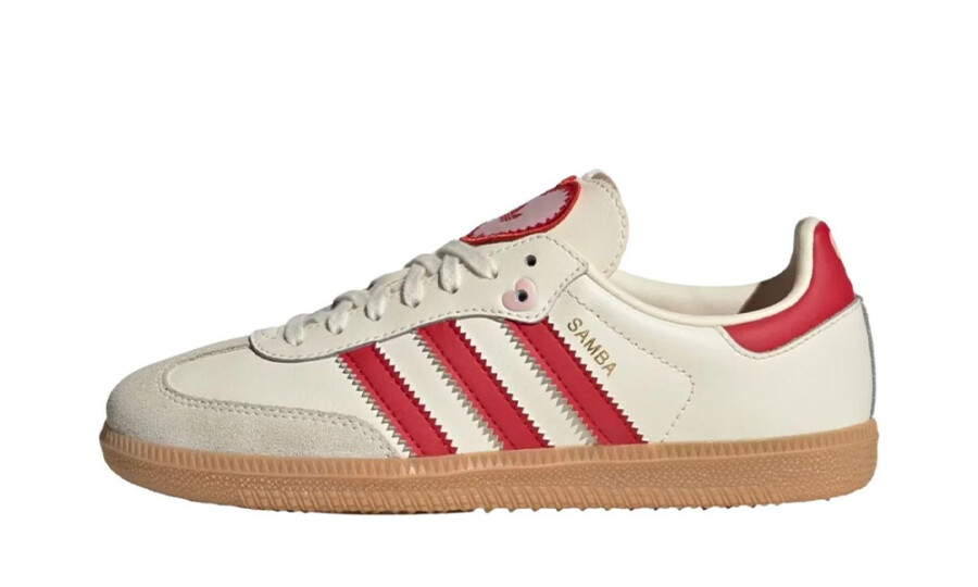 adidas Samba OG Valentine's Day Cream White Scarlet (2026) (GS) - KI6679