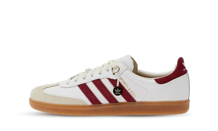 adidas Samba x Sporty & Rich 'White Burgundy' - IF5660