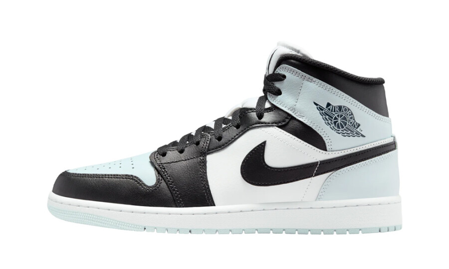 Jordan 1 Mid Black Aura Squadron Blue