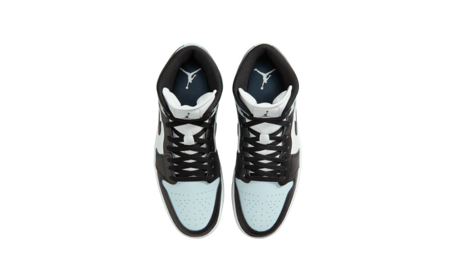 Jordan 1 Mid Black Aura Squadron Blue