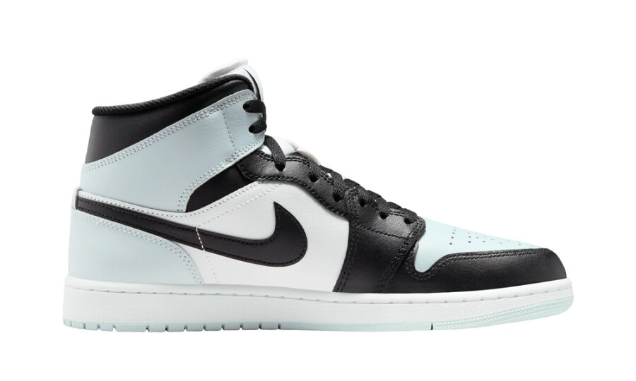 Jordan 1 Mid Black Aura Squadron Blue