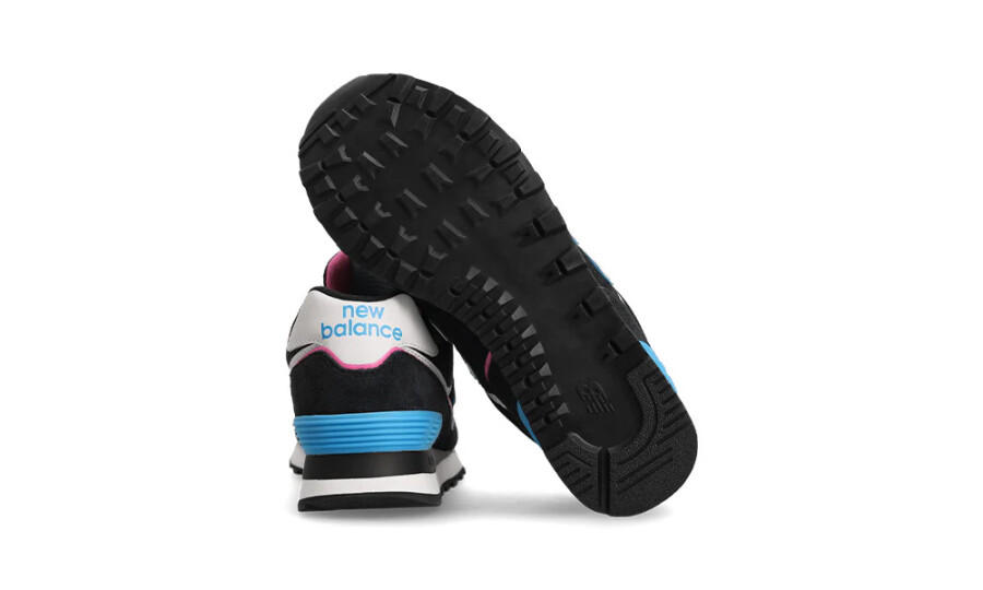 New Balance 574 Black Vibrant Sky Pink (Women's)