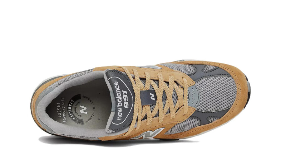 New Balance 991 MiUK Tan Grey Dark Grey