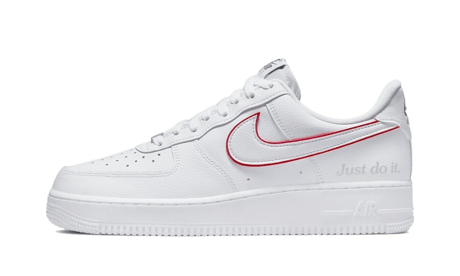 Nike Air Force 1 Low Just Do It White Noble Green Metallic Silver ...
