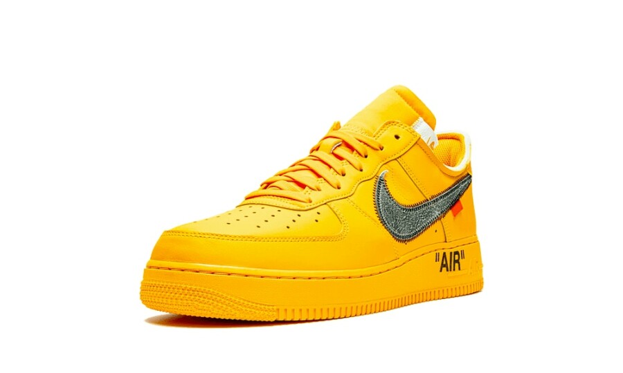 Nike Air Force 1 Low Off-White University Gold Metallic Silver - DD1876-700