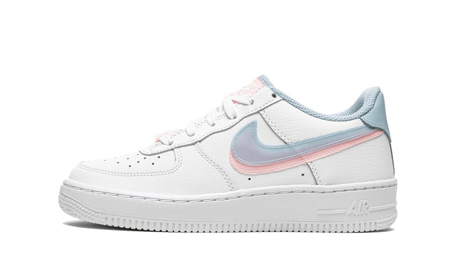 Ese Libro comestible Comprar Nike Air Force 1 LV8 Double Swoosh Blue Pink (GS) - CW1574-100