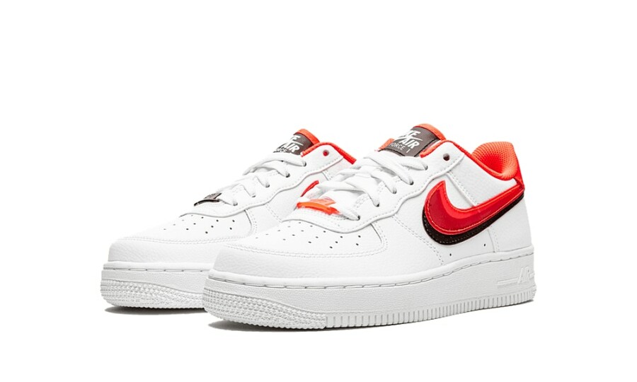 Buy af1 double swoosh Nike Air Force 1 LV8 Double Swoosh Red Black (GS) - CW1574-101