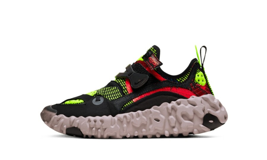 nike ispa overreact black red volt